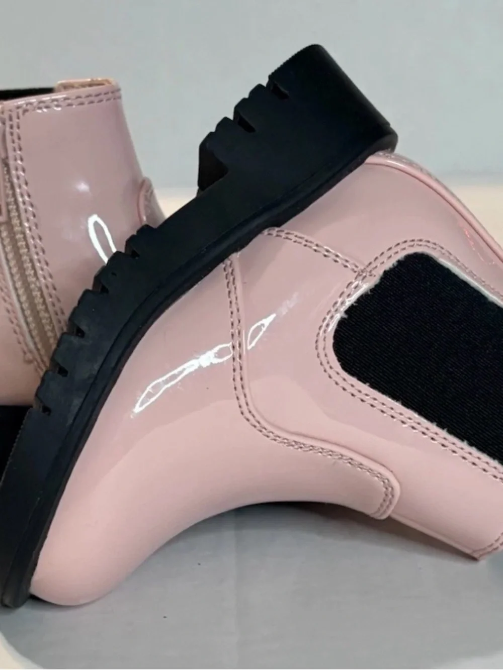 Stylish Toddler Boots - Baby Gap Brand Size 4 Azalea Pink Shiny Beautiful New